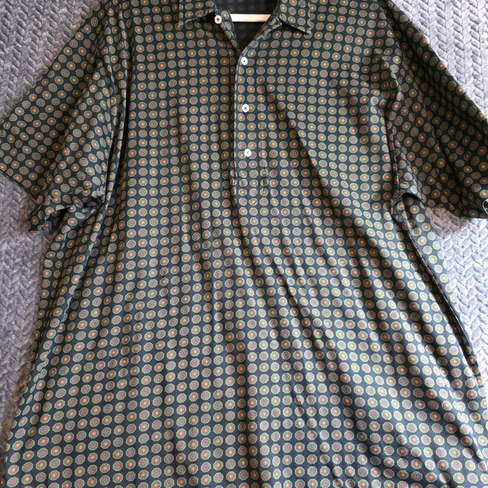 Polo Ralph Lauren Black Green Classic Fit Short Sleeve Polo Shirt XL 100% Cotton